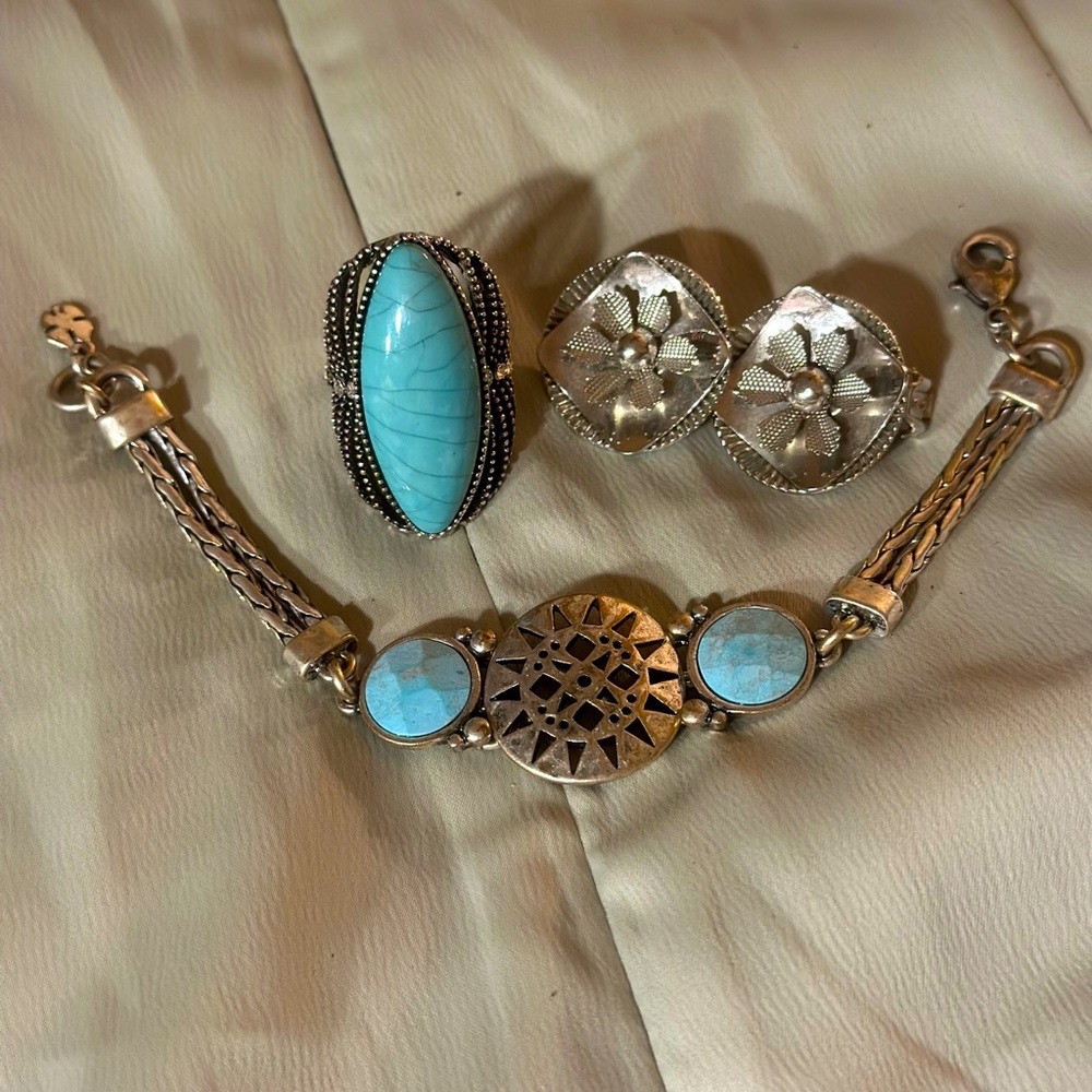 Boho Turquoise And Silver Bundle - image 1